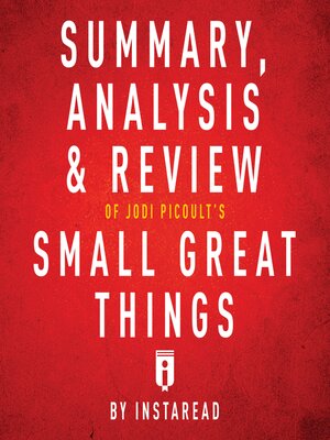 cover image of Summary, Analysis & Review of Jodi Picoult's Small Great Things by Instaread